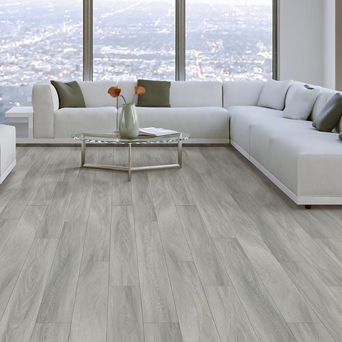 Living Room Gray Greige Luxury Vinyl Plank LVP -  CarpetsPlus of St. Louis in St. Louis, MO